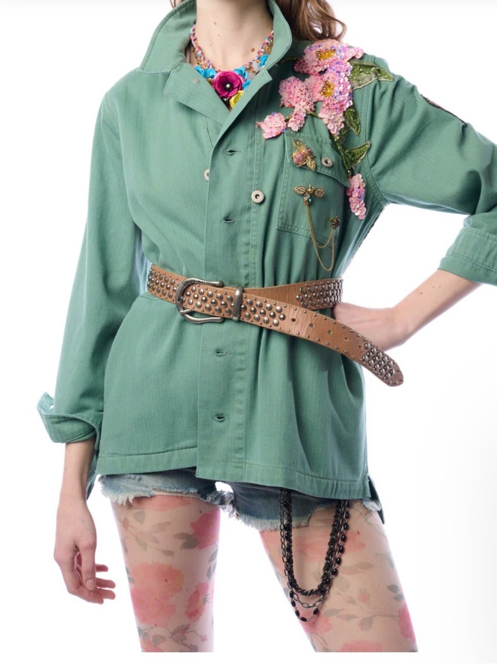 New aratta Multicolor Beaded & embroidered Michelle jacket - Picture 4 of 4